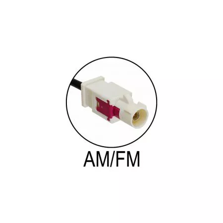 Anténa střešní AM/FM se zesilovačem, zadní 60°, 40cm, FAKRA M, CAL-7677874