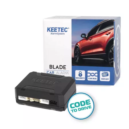 Autoalarm do auta s připojením na CAN BUS s dodatečnou autorizací, KEETEC BLADE CONTROL