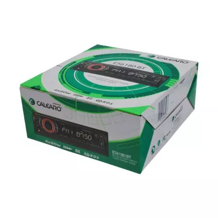 Autorádio CALEARO s USB, SD, MP3, AUX, Bluetooth, 1DIN, červené, ES6180BT