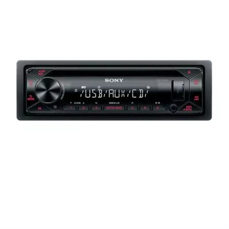 Autorádio SONY s CD, MP3, USB, AUX, 1DIN, červené, CDX-G1300U