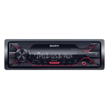Autorádio SONY s USB, MP3, AUX, 1DIN, červené, DSX-A210UI