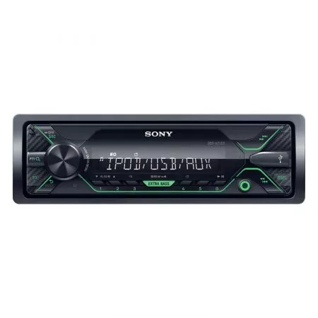 Autorádio SONY s USB, MP3, AUX, 1DIN, zelené, DSX-A212UI