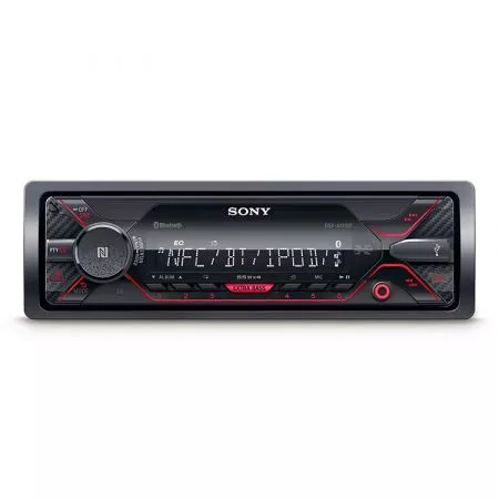 Autorádio SONY s USB, MP3, AUX, Bluetooth, 1DIN, červené, DSX-A410BT