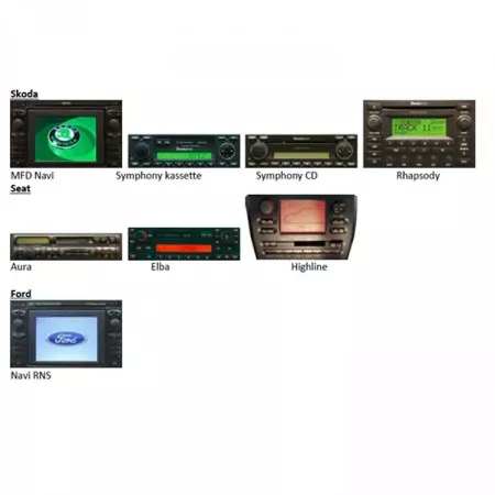 Digitální hudební adaptér pro VW, Škoda, Audi, Seat, YT-M06 VW8D