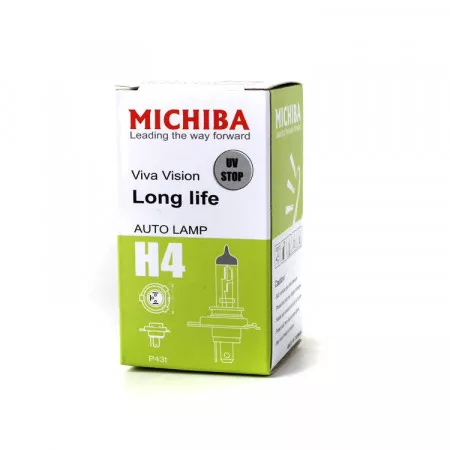 Halogenová žárovka H4 12V 60/55W Long Life, Michiba MA-H4 LL