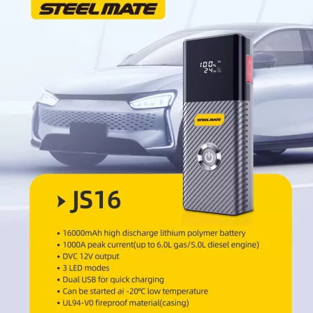 Jumpstarter sada pro nouzové startování 16000mAh, JS16