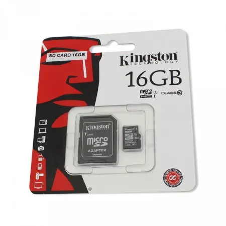 Paměťová karta 16GB Kingston micro SDHC Class 10, SD CARD 16GB