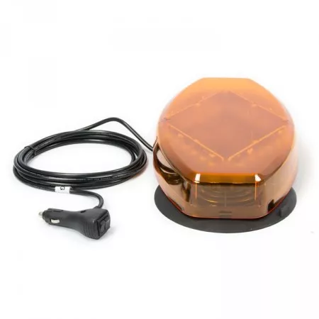 LED mini rampa s homologací magnetická, 36cm, 12V - 24V, oranžová s oranžovým krytem, L04-MAG-AA