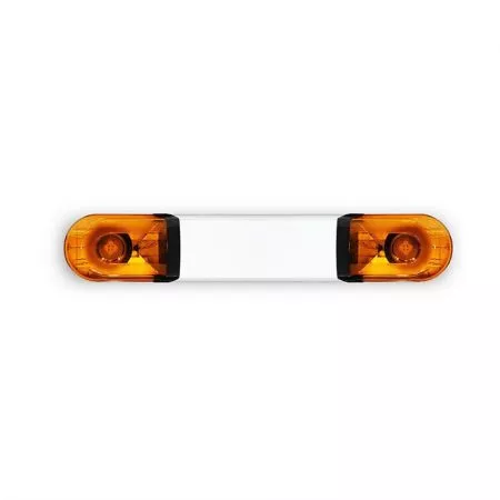 LED rampa s homologací Instructor, 120cm, 12V - 24V, oranžová s oranžovým krytem, INST48-A