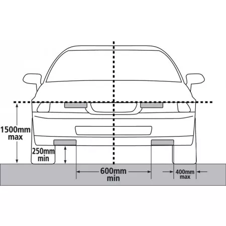 LED světla pro denní svícení, Keetec, DRL 14, s homologací