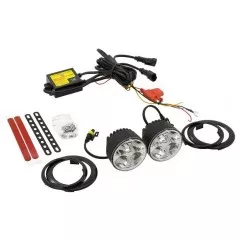 LED světla pro denní svícení, NSSC, DRL 7R-510, s homologací, kulatá s kroužky