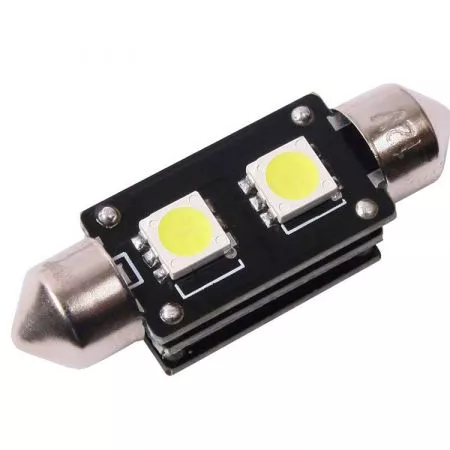 LED žárovka CAN BUS SUFIT 38mm, 12V, 2 LED, bílá, Michiba, HL 350