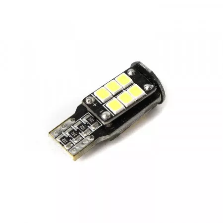 LED žárovka CAN BUS T10, 12V, 15 LED, bílá, Michiba, HL 517