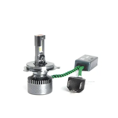 LED žárovka H4 12V 45W bílá, canbus, 5000lm, 6000K, 2ks, HP LED H4