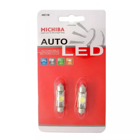 LED žárovka SUFIT 36mm, 12V, 1 LED - 1W, bílá, Michiba, HL 115