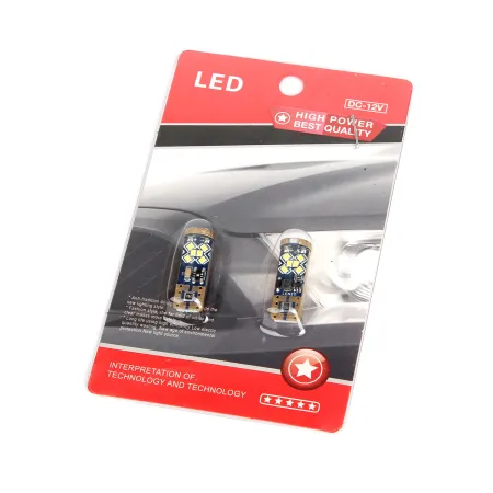 LED žárovka T10 12V 5W bílá, canbus, 250lm, 6000K, 2ks, HP LED T10