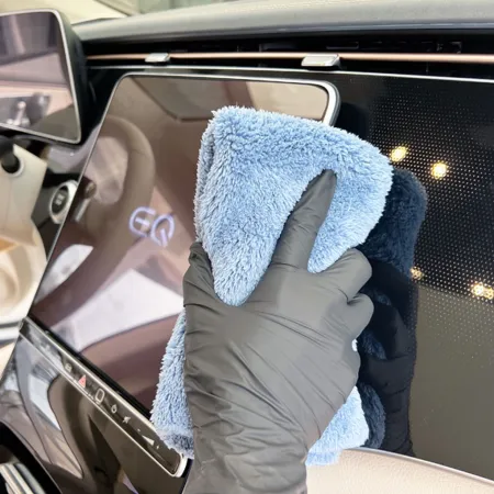 Leštící utěrka, 450gsm, 40cm x 40cm, modře šedá, It's Win WINC-241