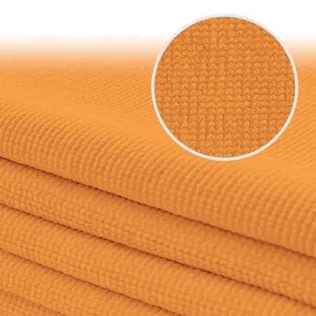 Leštící utěrka, 430gsm, 40cm x 40cm, oranžová, sada 5ks, It's Win WINC-206-2