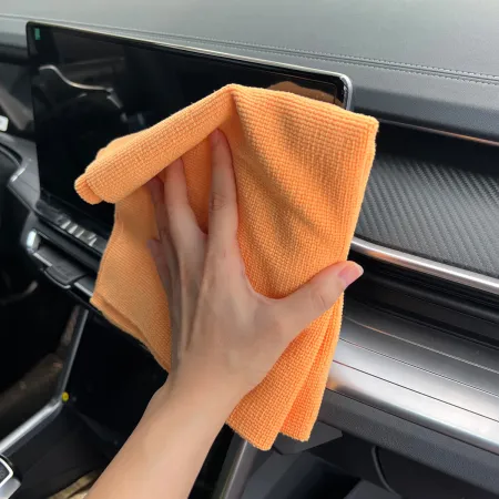 Leštící utěrka, 430gsm, 40cm x 40cm, oranžová, sada 5ks, It's Win WINC-206-2