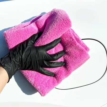 Mikrovláknová utěrka na leštění, 490gsm, 40x40cm, růžová, It's Win WINC-241-4