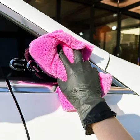 Mikrovláknová utěrka na leštění, 490gsm, 40x40cm, růžová, It's Win WINC-241-4