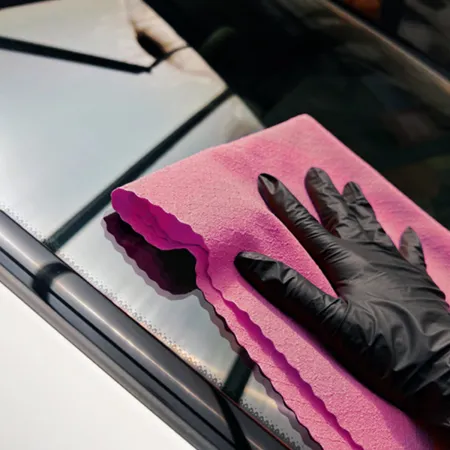 Mikrovláknová utěrka na okna, 290gsm, 40 x 40cm, růžová, It's Win WINC-243-4