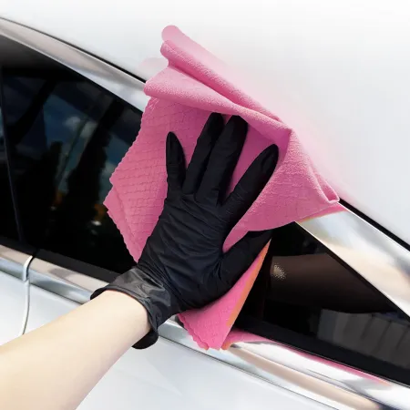 Mikrovláknová utěrka na okna, 290gsm, 40 x 40cm, růžová, It's Win WINC-243-4