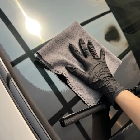 Mikrovláknová utěrka na okna, 290gsm, 40 x 40cm, šedá, It's Win WINC-243-2