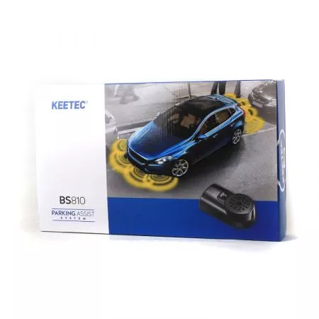 Parkovací senzory přední a zadní akustické, 16mm nastavitelné, KEETEC BS 810 OEM, černé matné
