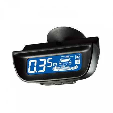 Parkovací senzory přední a zadní s LCD displejem, 23mm, STEELMATE PTS810V7 METAL, černé matné