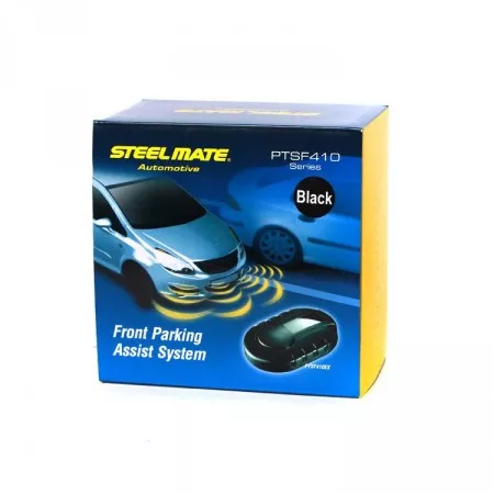 Parkovací senzory přední akustické 16mm nastavitelné, STEELMATE PTS410EX-F OEM, černé matné