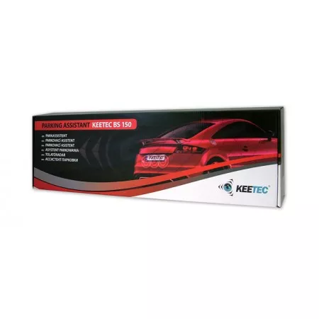 Parkovací senzory zadní akustické, černá matná, KEETEC BS 150
