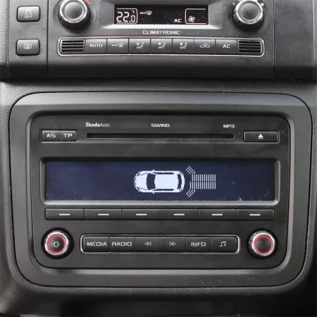 Parkovací senzory zadní akustické pro VW, Škoda, Seat, černá matná, 23mm, STEELMATE PTS410-VW