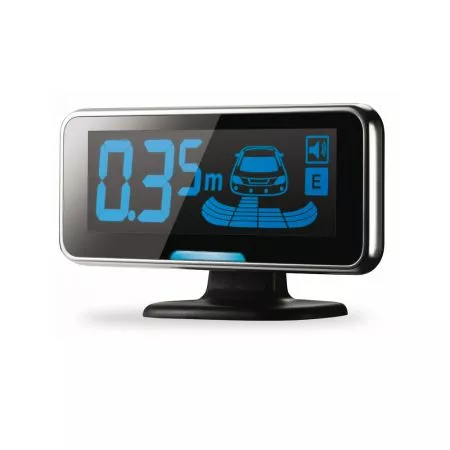 Parkovací senzory zadní nebo přední s LCD displejem, černé matné 23mm, KEETEC BS 420 LCD