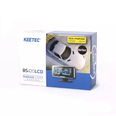 Parkovací senzory zadní nebo přední s LCD displejem, stříbrné 23mm, KEETEC BS 420 LCD S