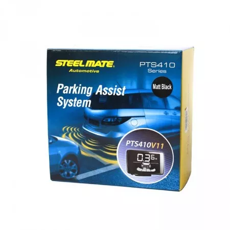 Parkovací senzory zadní s LCD displejem V11, STEELMATE PTS410V11 METAL, černé matné