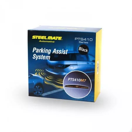 Parkovací senzory zadní s LED displejem M7, STEELMATE PTS410M7 METAL, černé matné