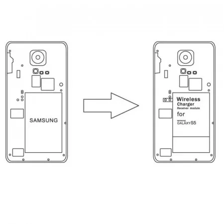 Qi nabíjecí modul pro Samsung Galaxy S5, Qi REC S5