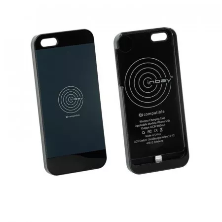 Qi nabíjecí pouzdro pro iPhone 5 / 5S, černé, Qi CASE iP5