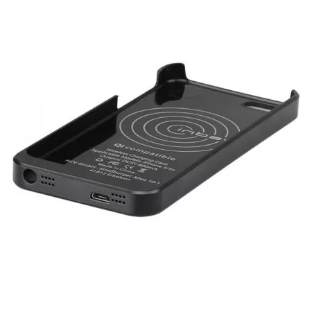 Qi nabíjecí pouzdro pro iPhone 5 / 5S, černé, Qi CASE iP5