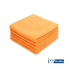 Sada mikrovláknových utěrek, 310gsm, 40x40cm, oranžová, 5ks, It's Win WINC-047