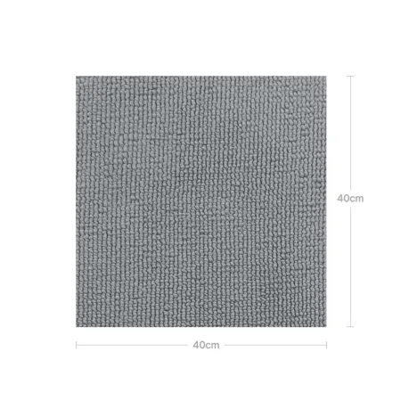 Sada mikrovláknových utěrek, 430gsm, 40x40cm, šedá, 2ks, It's Win WINC-185