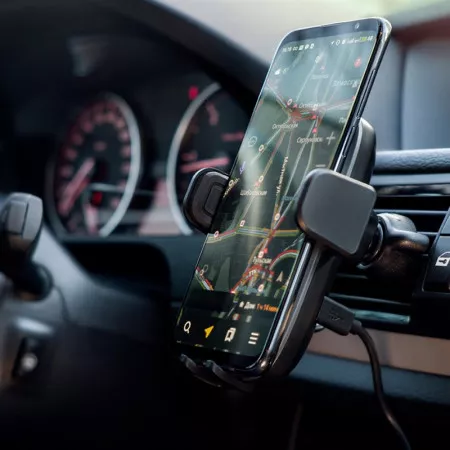 Univerzální držák telefonu do auta s bezdrátovým nabíjením, NEOLINE Qi C2