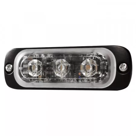 Výstražné LED světlo exteriérové 3 LED, 12V - 24V, modré, ST3-B
