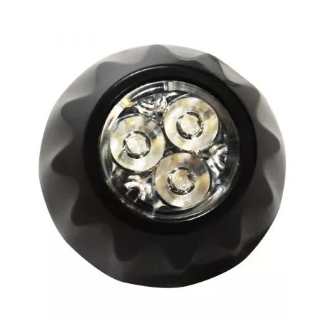 Výstražné LED světlo exteriérové 3 LED, 12V - 24V, oranžové, FAL03-A