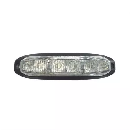 Výstražné LED světlo s homologací exteriérové 6 LED, 12V - 24V, oranžové, 911X6-A