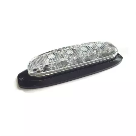 Výstražné LED světlo s homologací exteriérové 6 LED, 12V - 24V, oranžové, 911X6-A