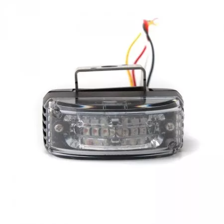 Výstražné LED světlo s homologací exteriérové 6 LED, 12V - 24V, oranžové, AL6-MIR-A