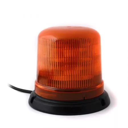 Výstražný LED maják s homologací magnetický, 12V - 24V, 10LED, oranžový, B14-MAG-A
