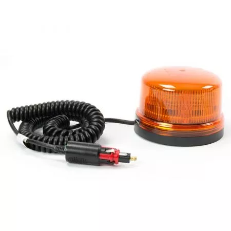 Výstražný LED maják s homologací magnetický, 12V - 24V, 8LED, oranžový, B16-MAG-A